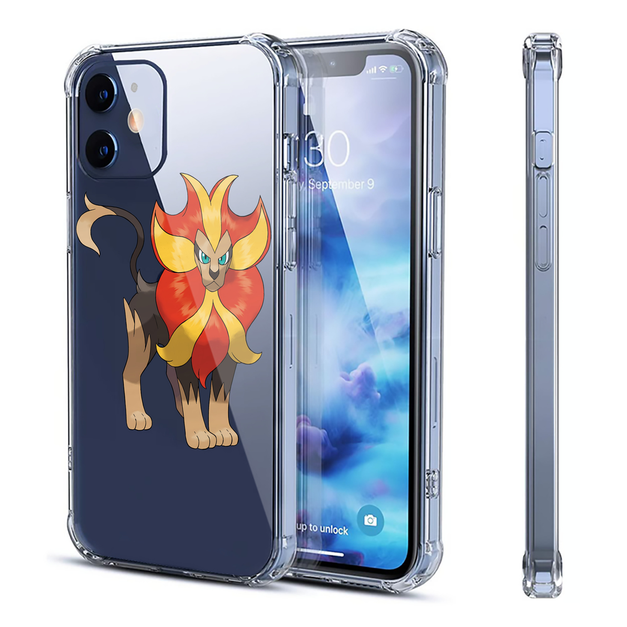 （画像用） ポケットモンスター Pokémon 【iPhone 12シリーズ対応】透明スマホケース（クリアソフトケース）